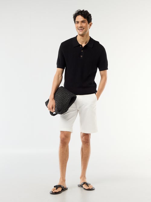 Bermuda chino liso en twill - Kiabi