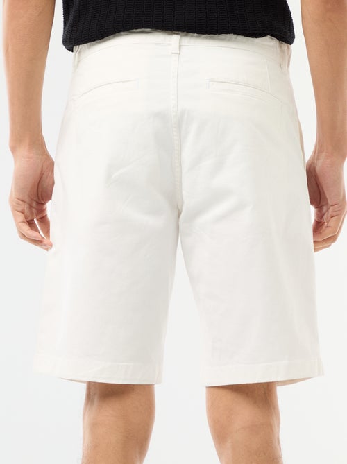 Bermuda chino liso en twill - Kiabi