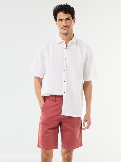 Bermuda chino liso en twill - Kiabi