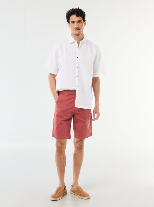 Bermuda chino liso en twill - Kiabi