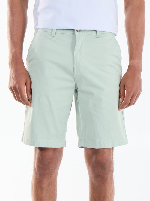 Bermuda chino liso en twill - Kiabi