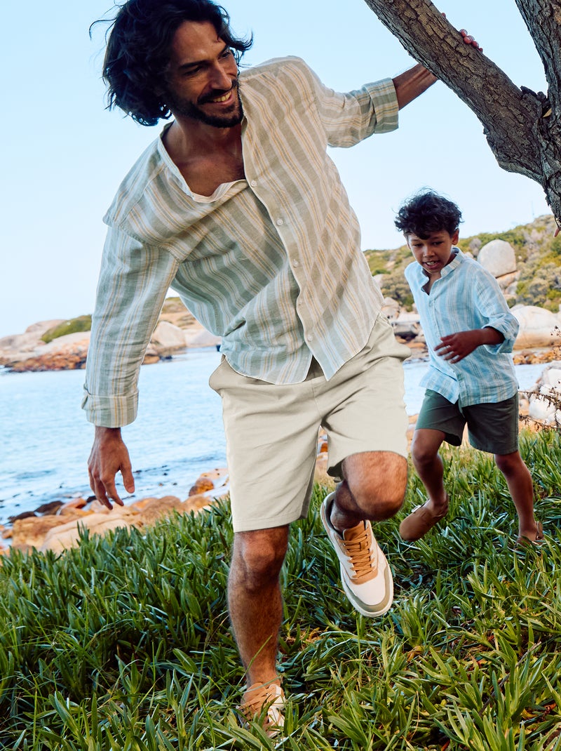 Bermuda chino liso Gris - Kiabi