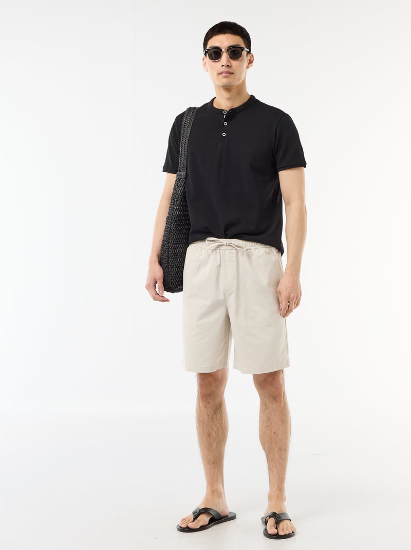 Bermuda chino liso Gris - Kiabi