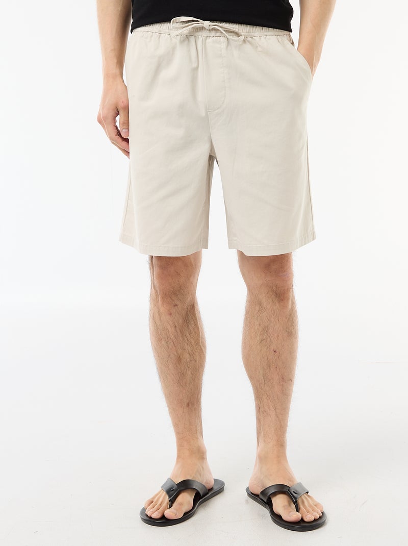 Bermuda chino liso Gris - Kiabi