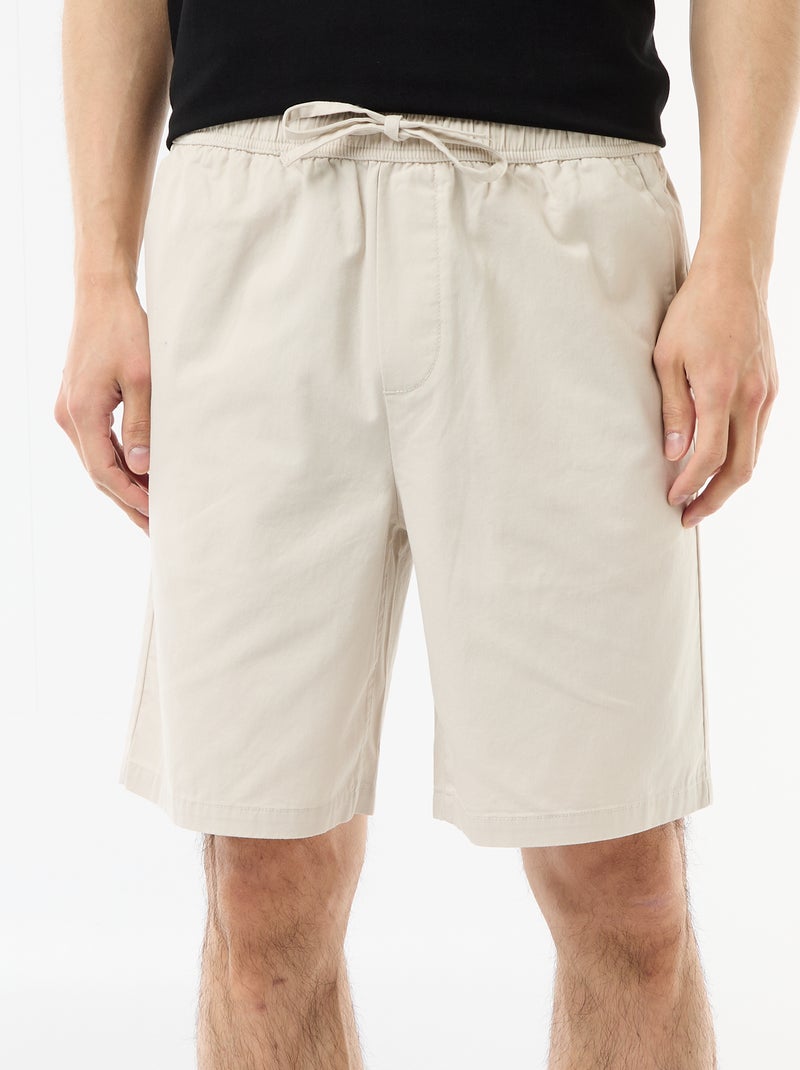 Bermuda chino liso Gris - Kiabi