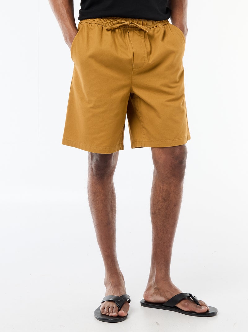 Bermuda chino liso Rojo - Kiabi