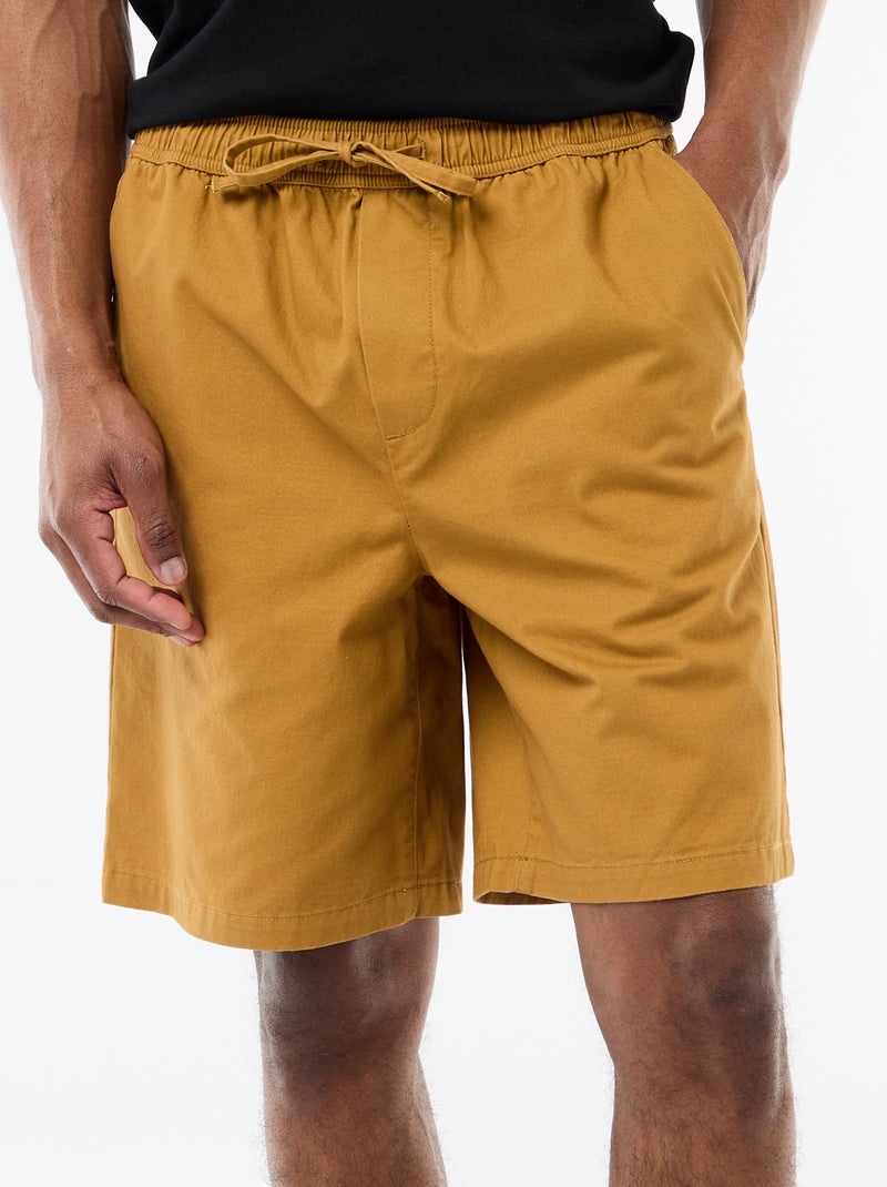 Bermuda chino liso Rojo - Kiabi