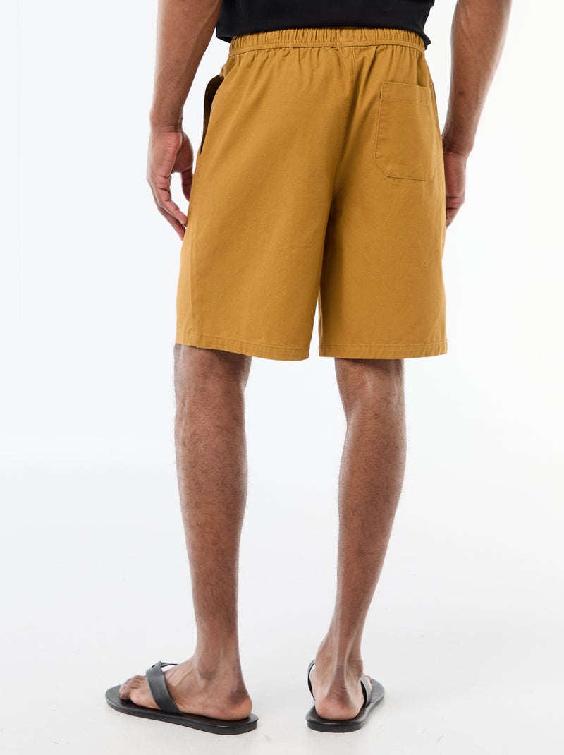 Bermuda chino liso Rojo - Kiabi
