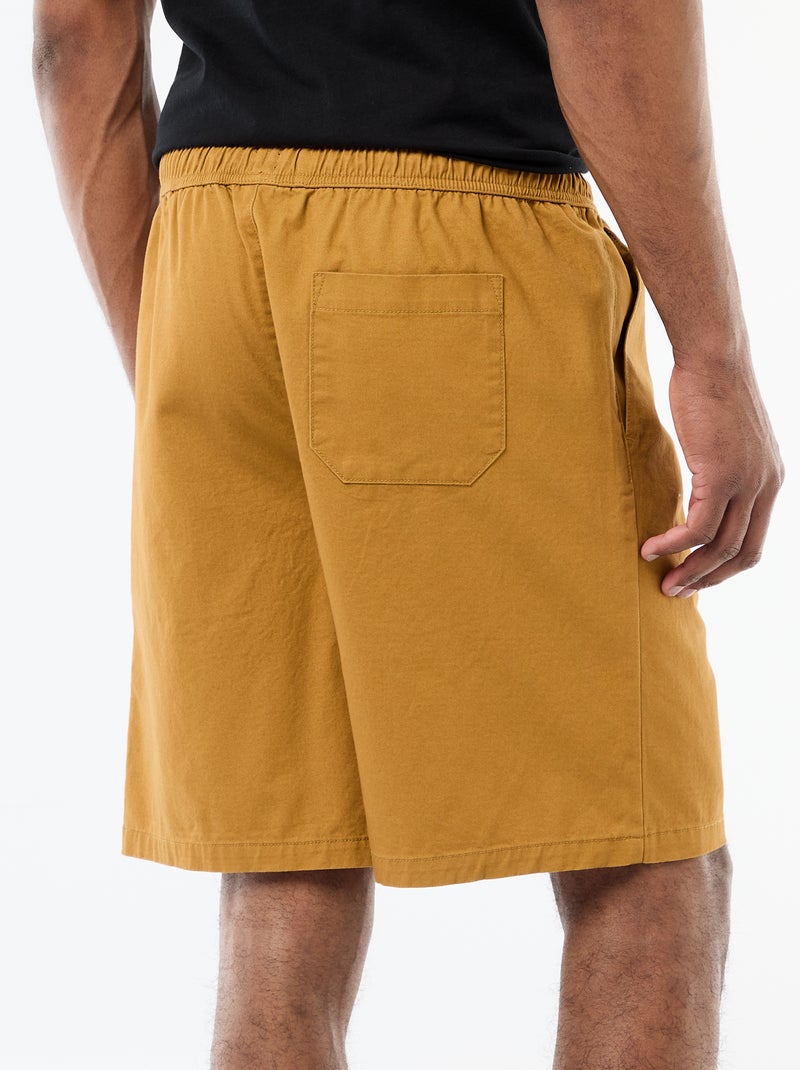 Bermuda chino liso Rojo - Kiabi