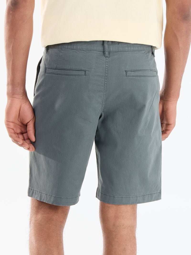 Bermuda chino liso Verde - Kiabi