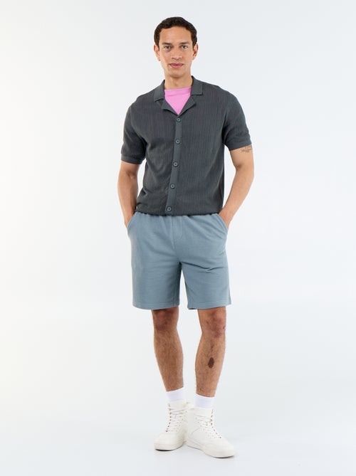 Bermuda con cintura elástica y cordones - Kiabi Bermuda con cintura elástica y cordones - Kiabi