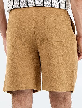 Bermuda con cintura elástica y cordones