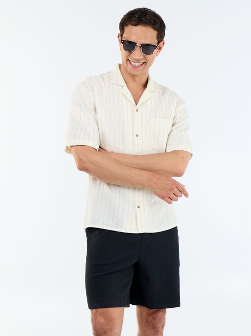 Bermuda con cintura elástica y cordones - Kiabi