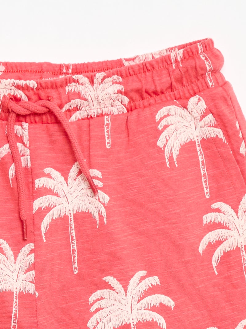 Bermuda con estampado Rojo - Kiabi