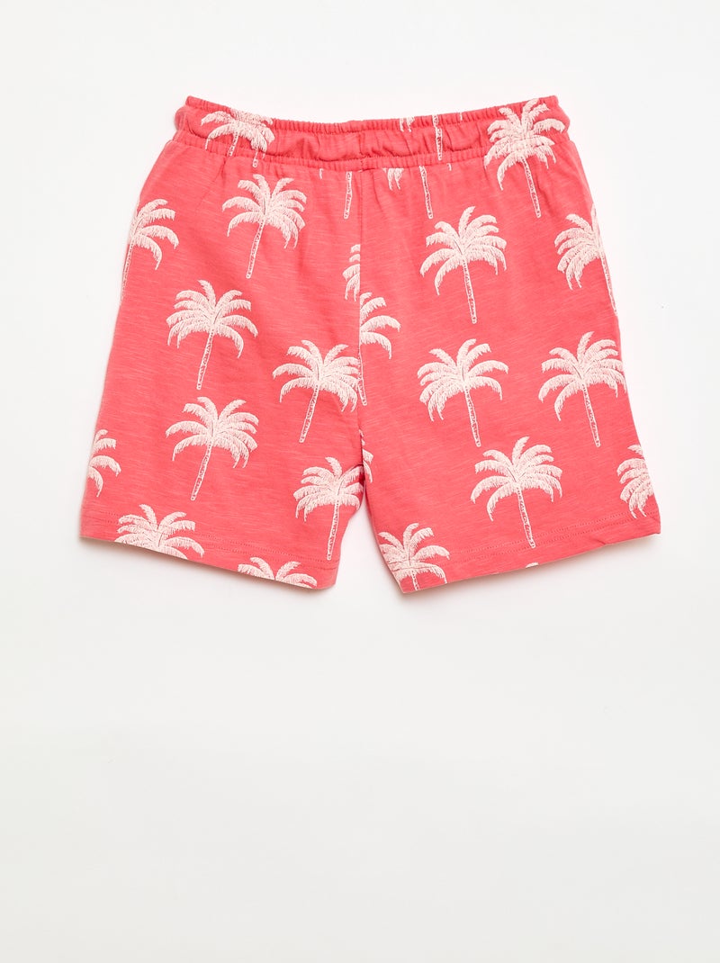 Bermuda con estampado Rojo - Kiabi