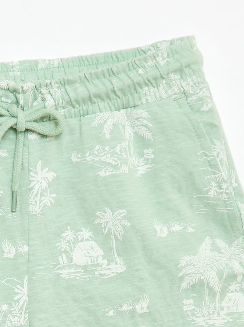 Bermuda con estampado Verde - Kiabi