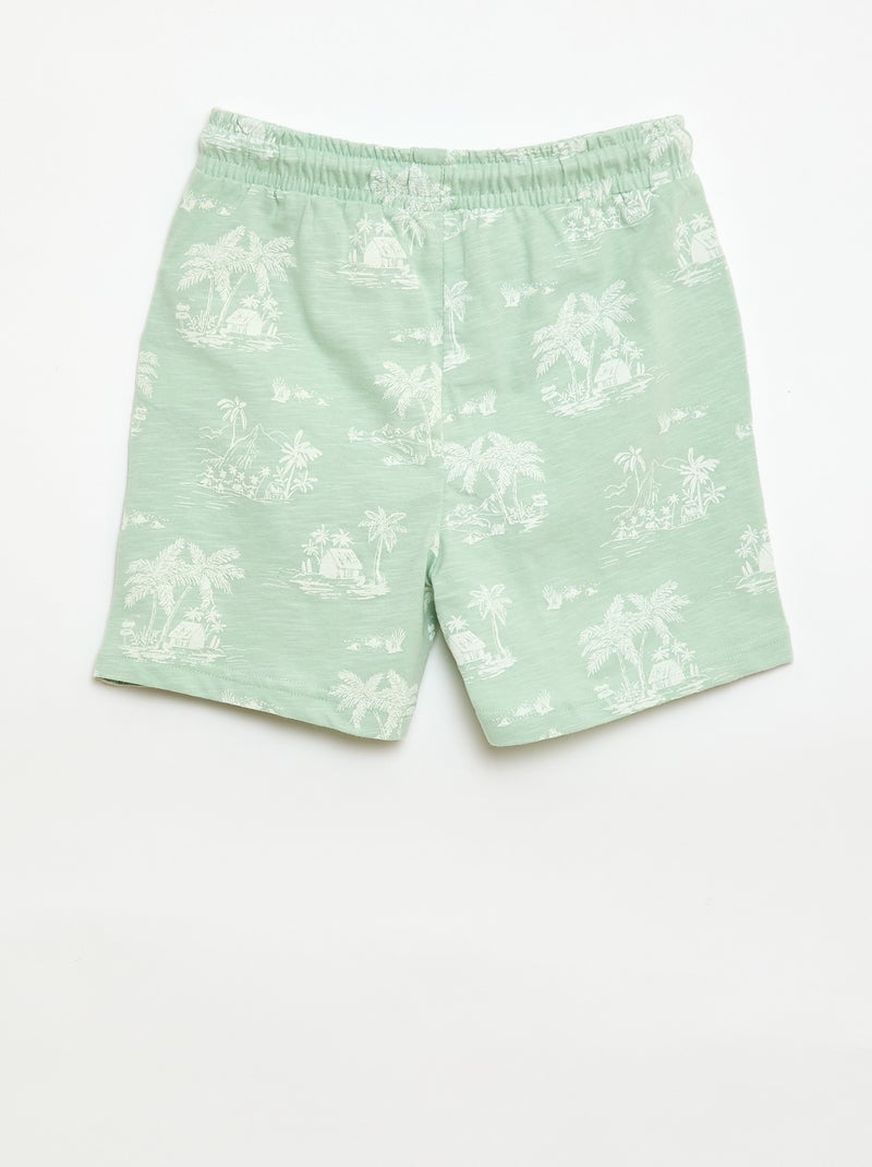 Bermuda con estampado Verde - Kiabi