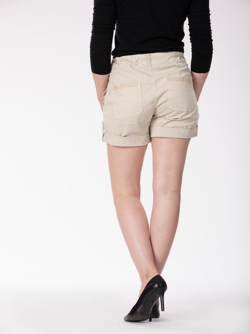 Bermuda corte confort algodón EDVIGE 'Rica Lewis' Beige - Kiabi