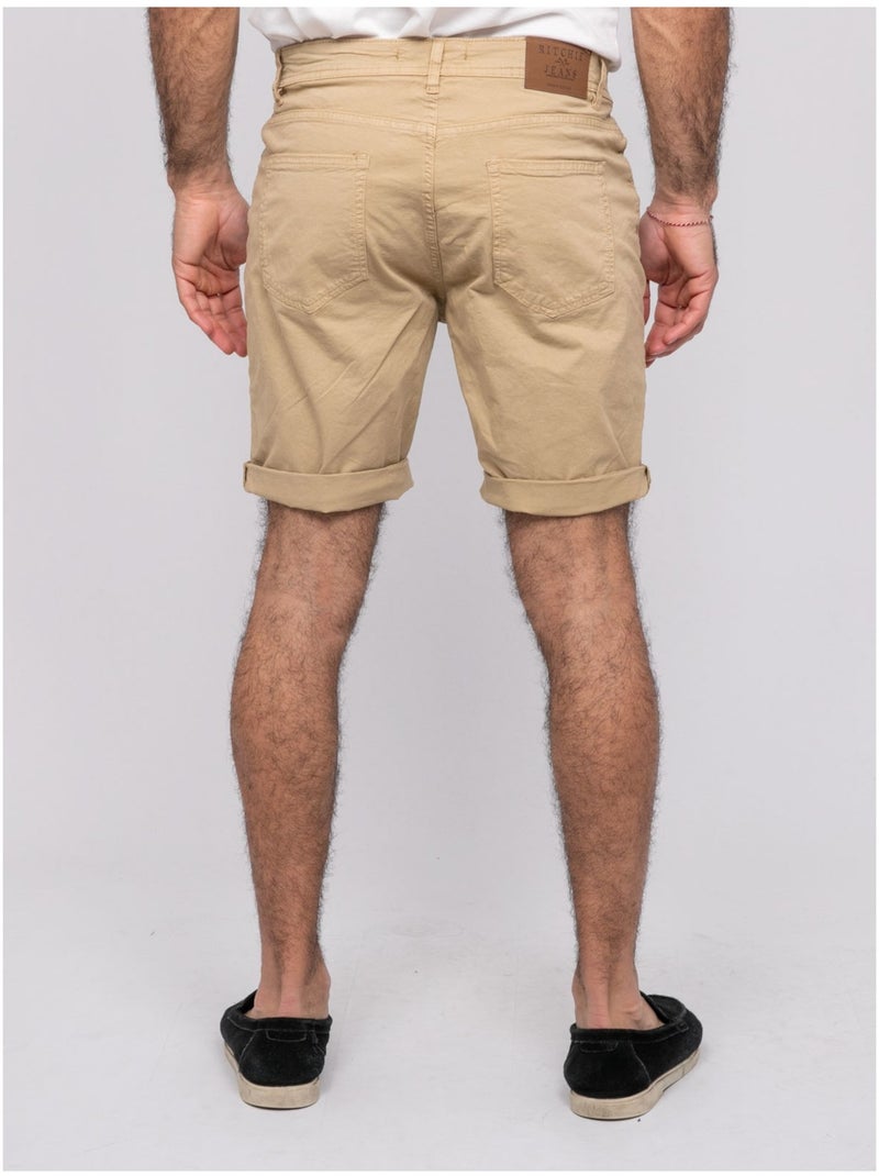 Bermuda de 5 bolsillos BAOS Beige - Kiabi