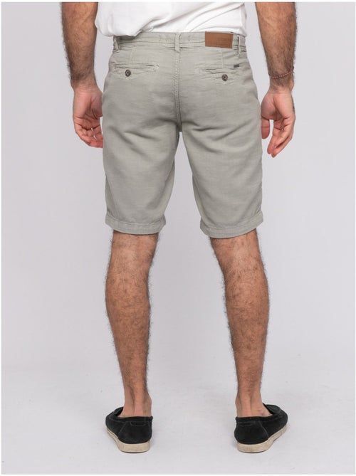 Bermuda de algodón slub BELKINO - Kiabi