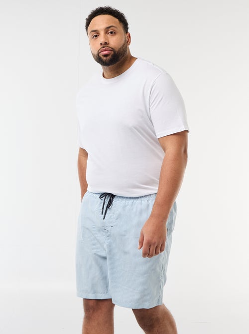 Bermuda de baño a rayas - Kiabi