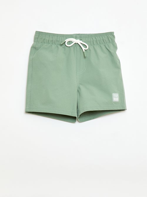 Bermuda de baño con efecto gofrado - Kiabi