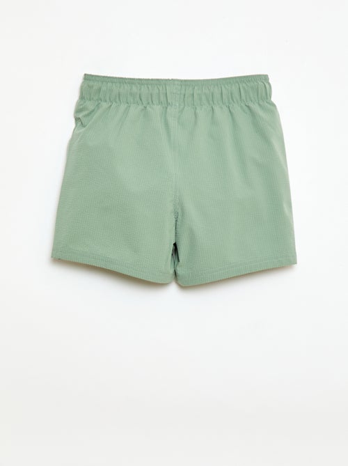 Bermuda de baño con efecto gofrado - Kiabi