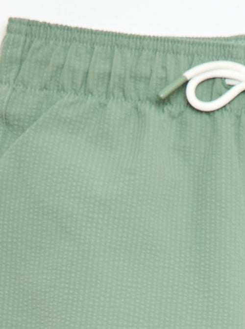 Bermuda de baño con efecto gofrado - Kiabi