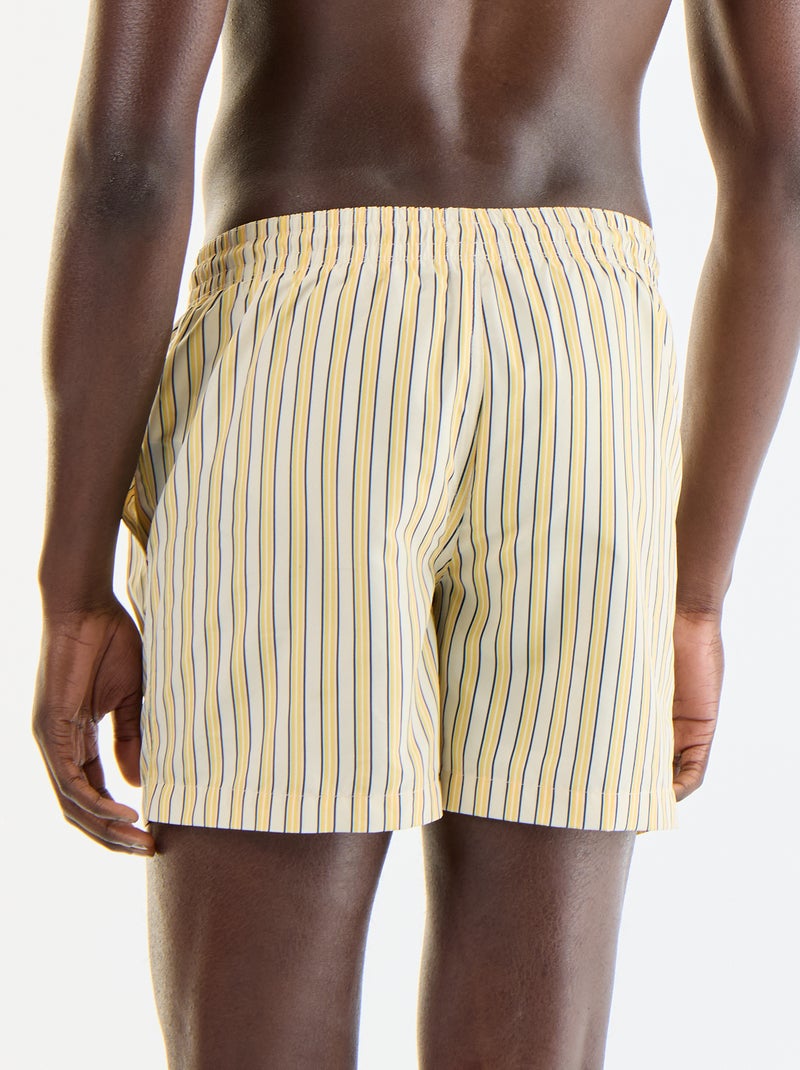 Bermuda de baño con estampado Amarillo - Kiabi