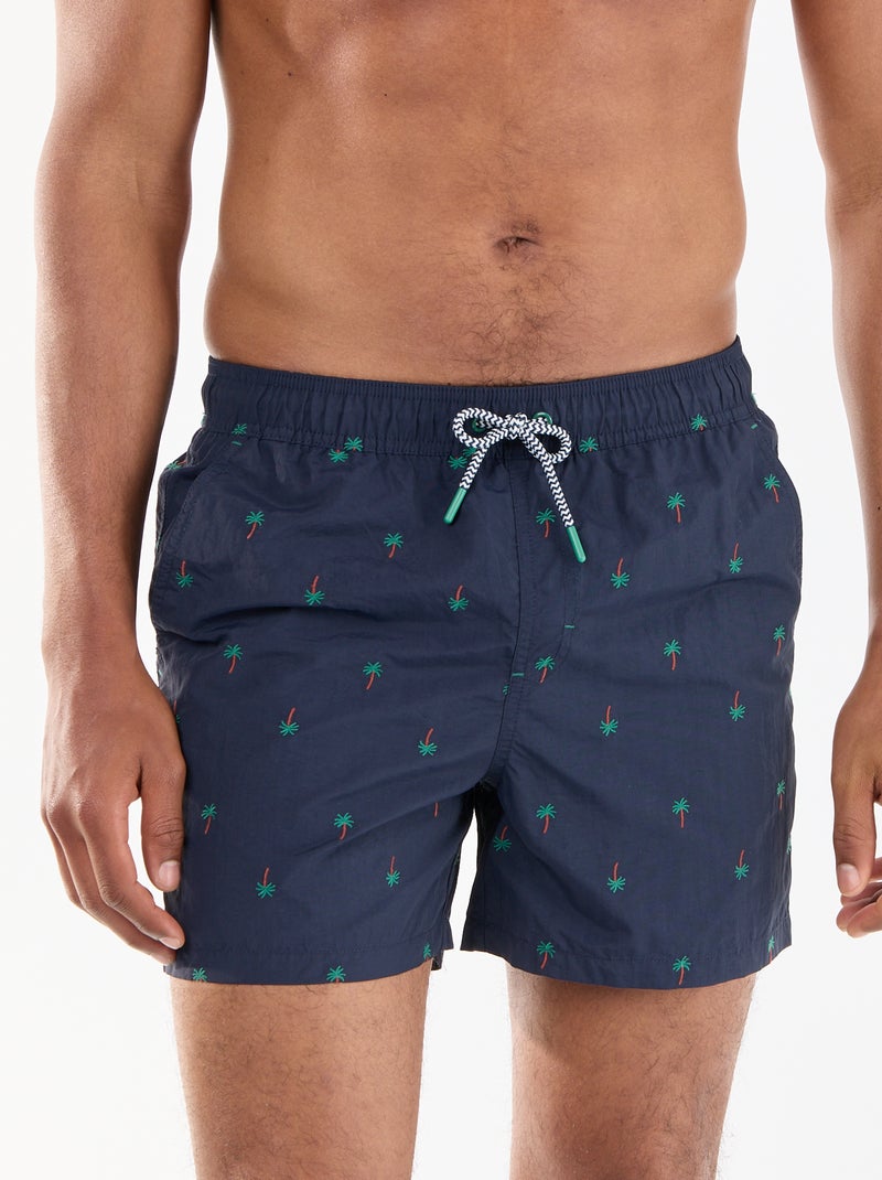 Bermuda de baño con estampado Azul - Kiabi