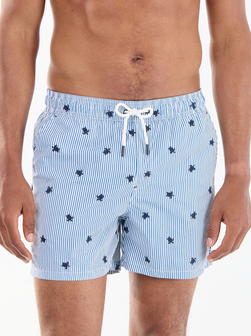 Bermuda de baño con estampado Azul - Kiabi