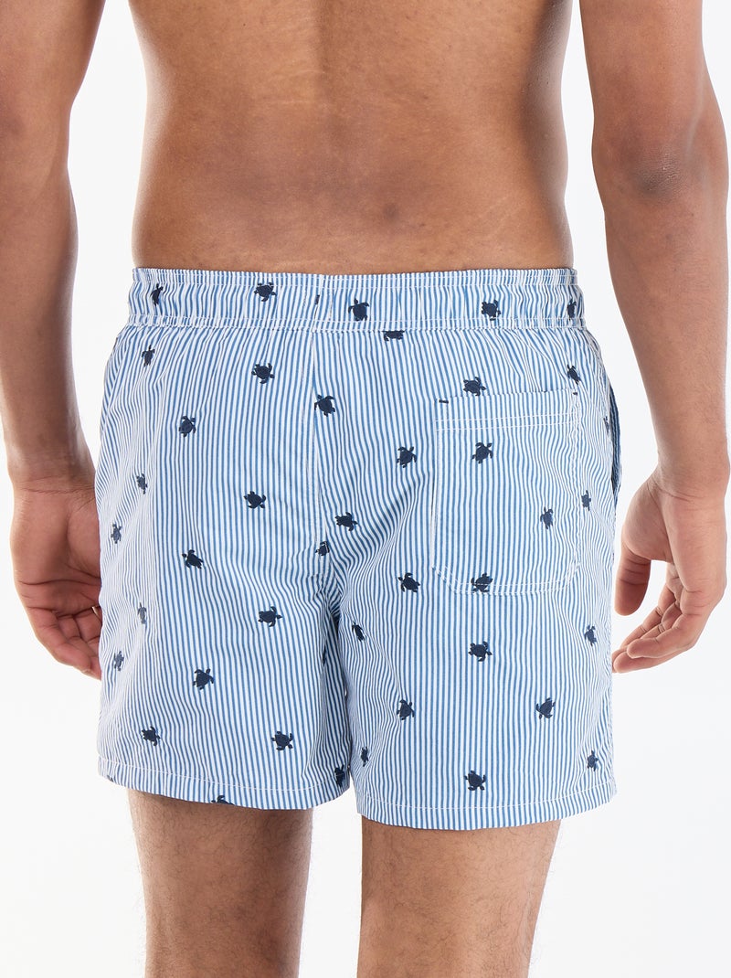 Bermuda de baño con estampado Azul - Kiabi