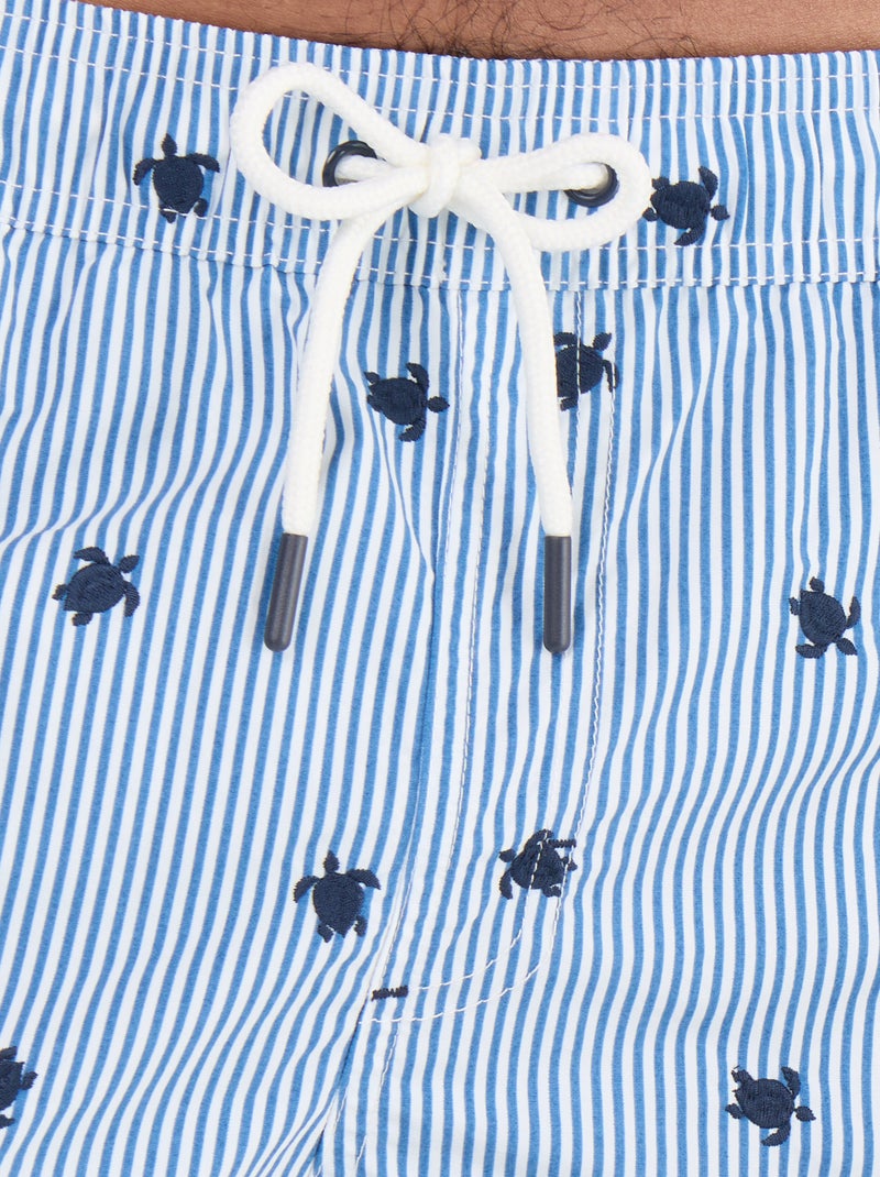 Bermuda de baño con estampado Azul - Kiabi