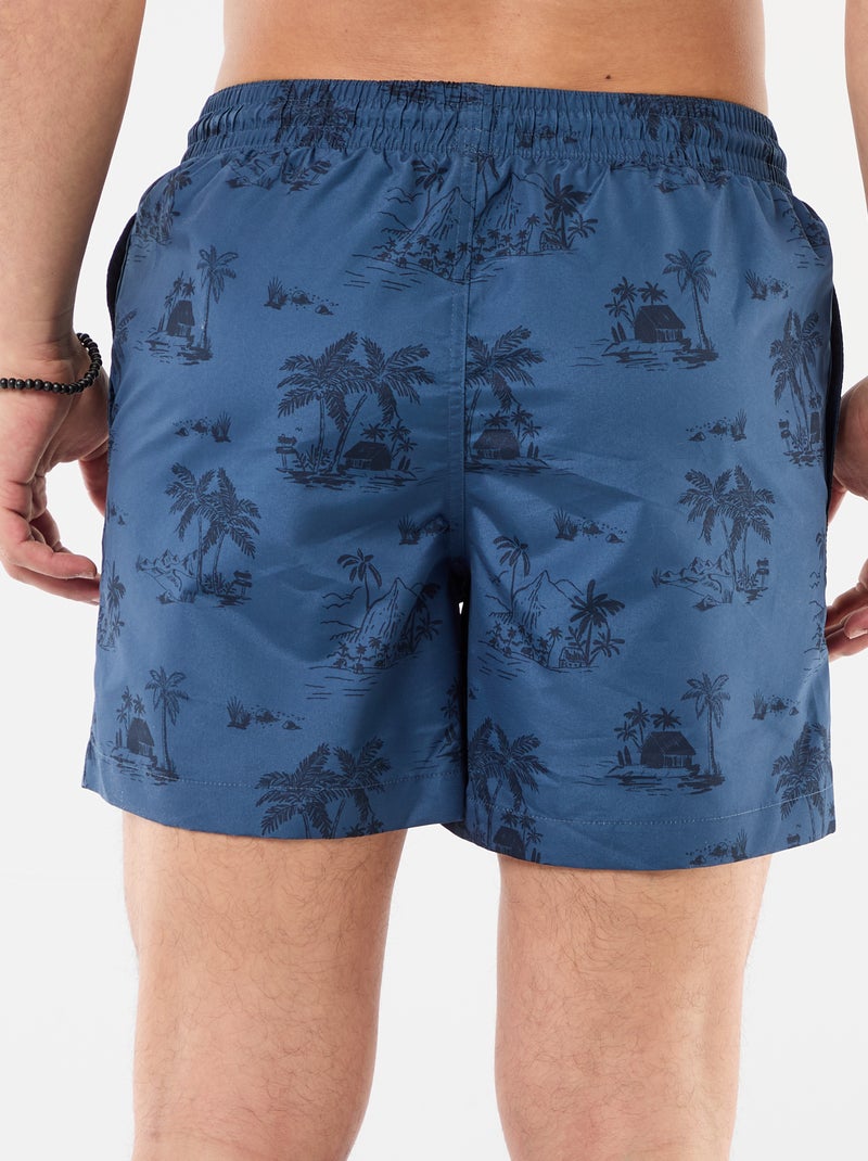 Bermuda de baño con estampado Azul - Kiabi