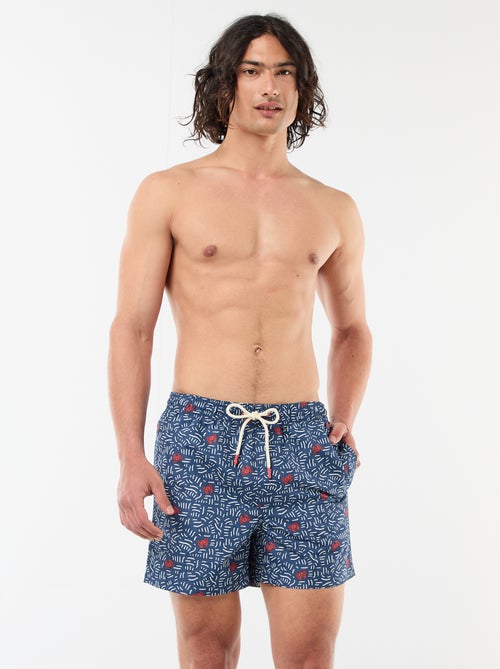 Bermuda de baño con estampado - Kiabi