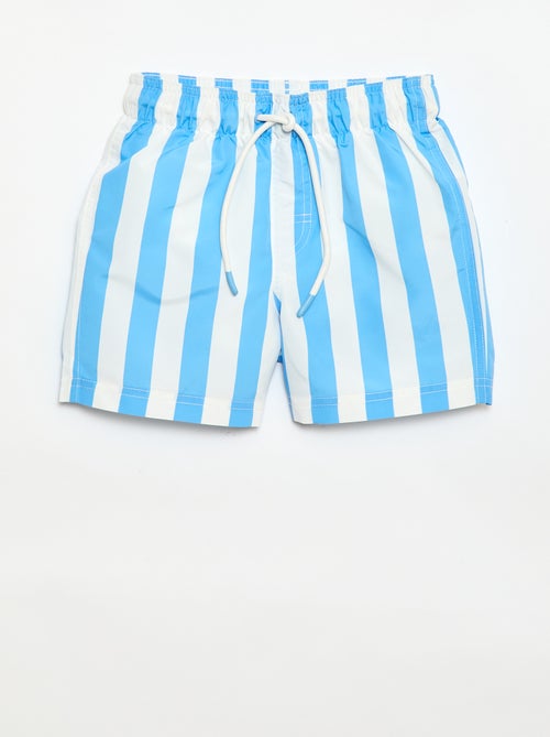 Bermuda de baño con estampado de rayas - Kiabi