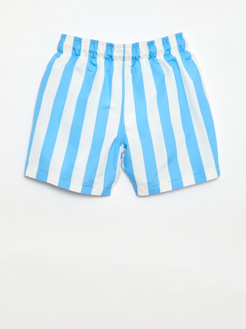 Bermuda de baño con estampado de rayas - Kiabi