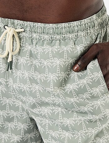 Bermuda de baño con estampado