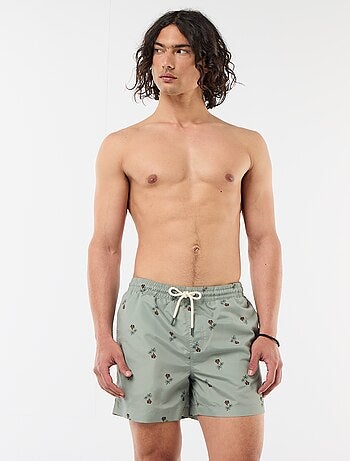 Bermuda de baño con estampado