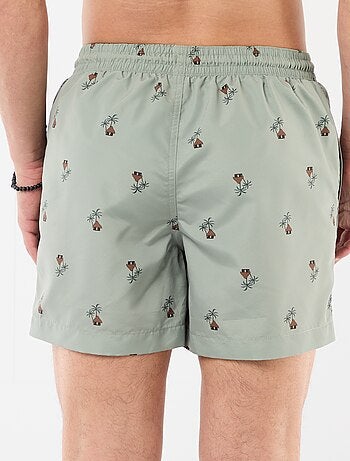 Bermuda de baño con estampado