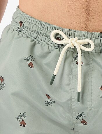 Bermuda de baño con estampado