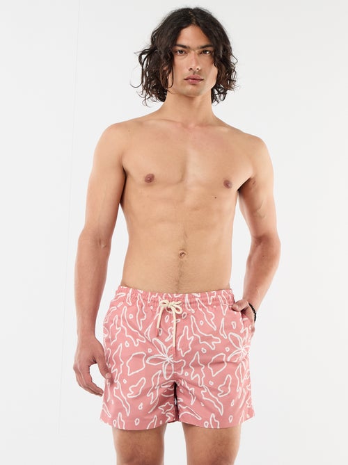 Bermuda de baño con estampado - Kiabi