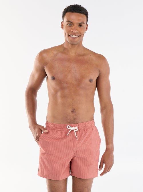 Bermuda de baño de seersucker - Kiabi