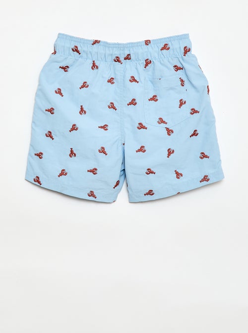 Bermuda de baño estampado integral con motivos tropicales - Kiabi