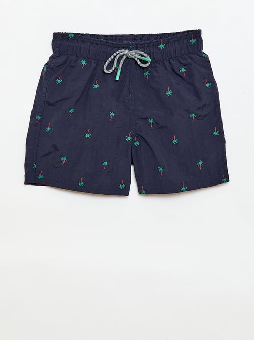 Bermuda de baño estampado integral con motivos tropicales - Kiabi