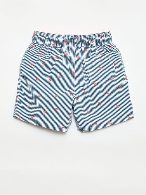 Bermuda de baño estampado integral con motivos tropicales - Kiabi