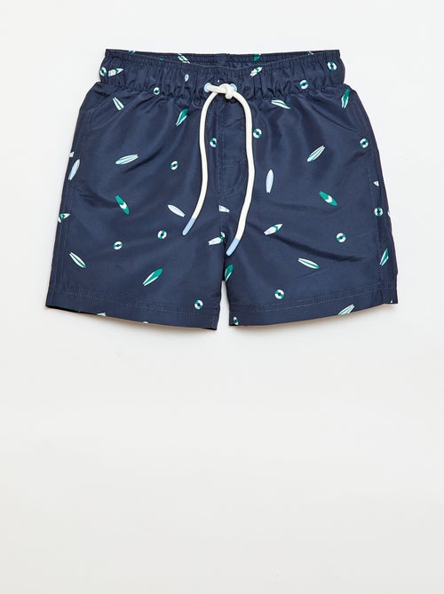 Bermuda de baño estampado "surf" integral - Kiabi