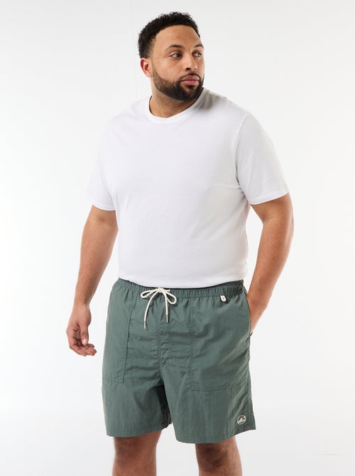 Bermuda de baño liso - Kiabi