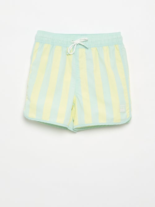 Bermuda de baño rayada - Kiabi