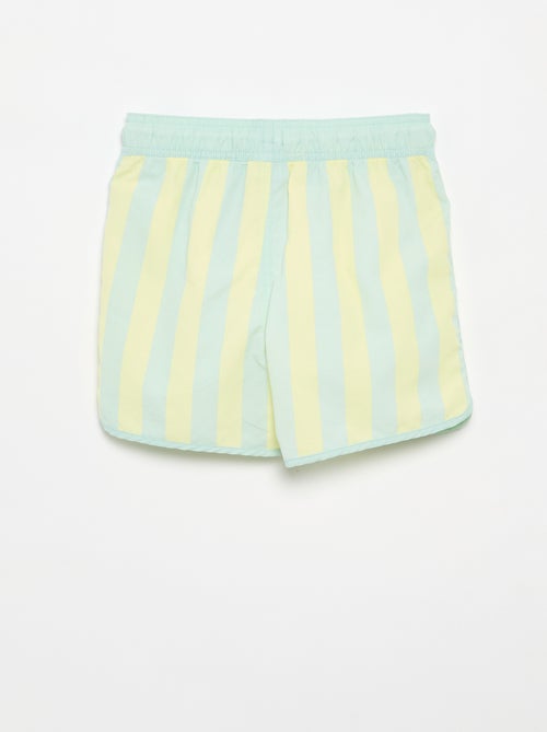 Bermuda de baño rayada - Kiabi